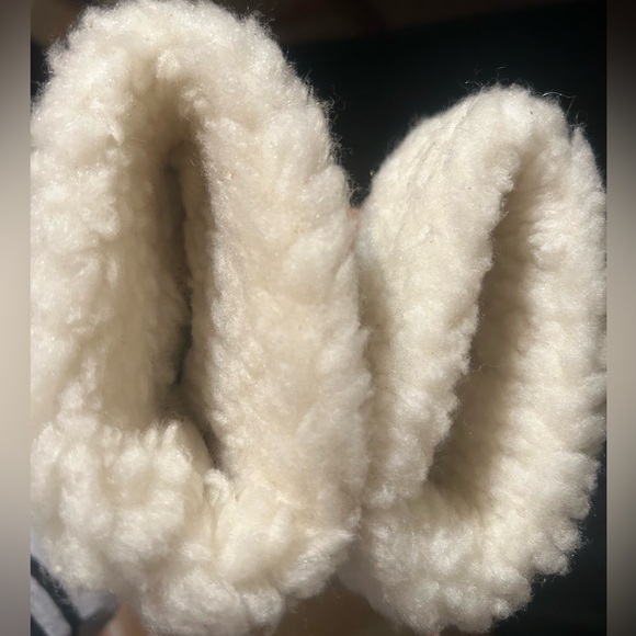 Genuine Leather Tan Shearling Mittens Fits Women’s size 6-7 Cold weather mittens - Picture 5 of 13